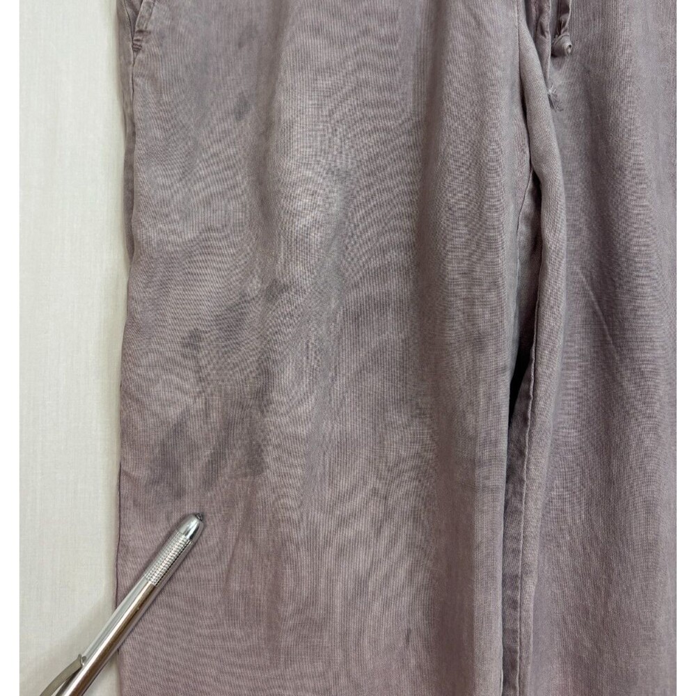 Cloth & Stone XS Wrap-Top Sleeveless Tencel Lyocell Jumpsuit Lavender Drawstring - Picture 4 of 14